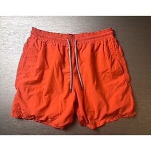 Vilebrequin Boardshorts Mens 2XL Orange 7" Inseam Swim Trunks